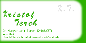 kristof terch business card